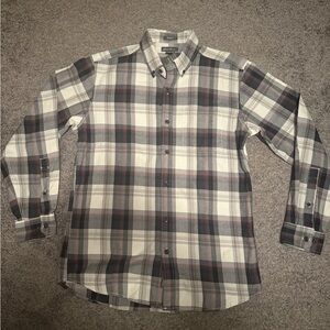 Eddie Bauer Men’s Relaxed Fit Plaid Button-Down Shirt - NWT